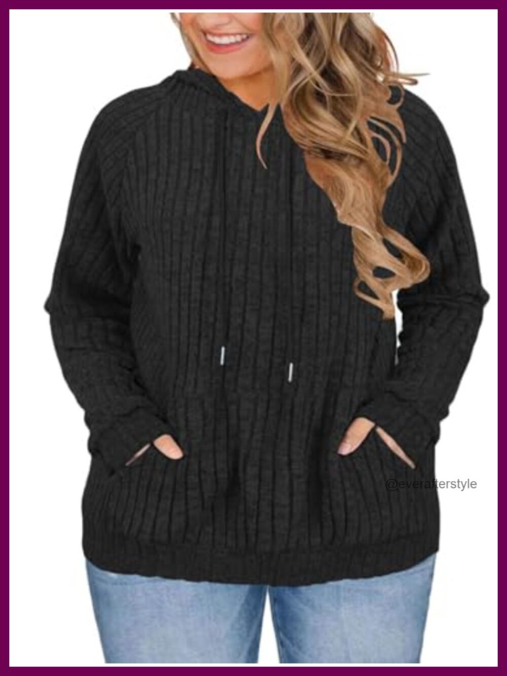 Plus Size Hoodie Sweatshirt Pullover with Pockets